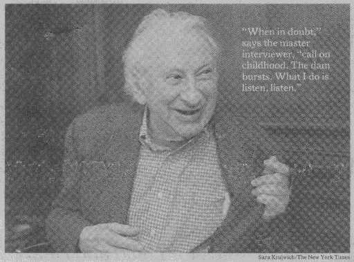 Studs Terkel at 85 listening . . .