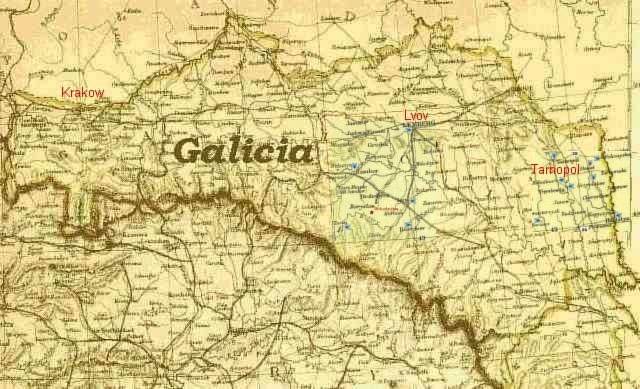 Map of Galicia