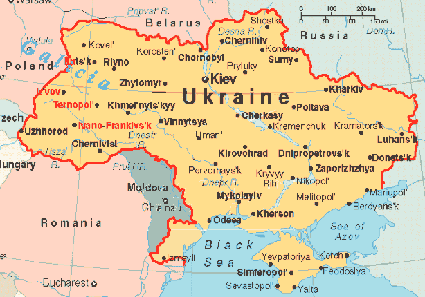 Map of Ukraine